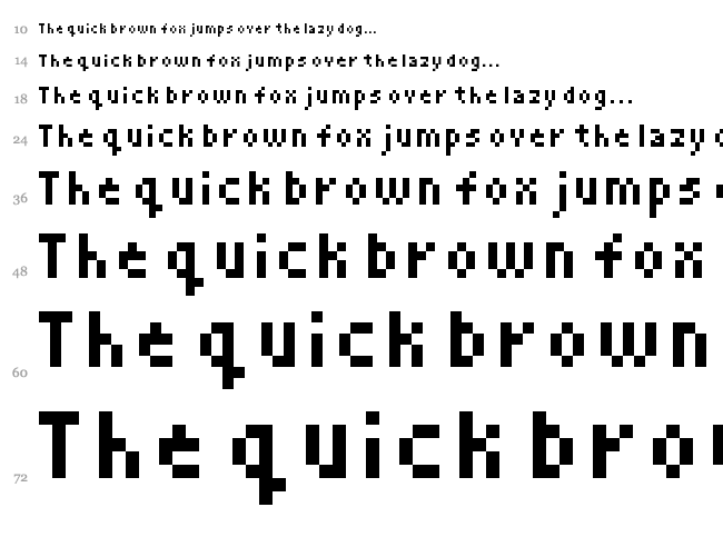 Hgjb font waterfall