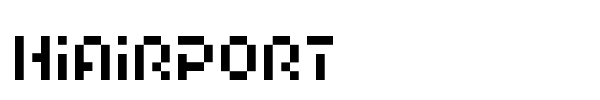 Hiairport font