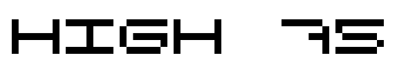 High 75 font
