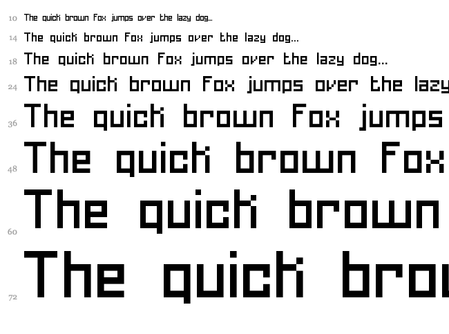 Homespun BRK font waterfall