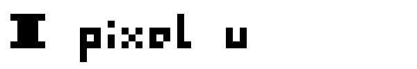 I pixel u font