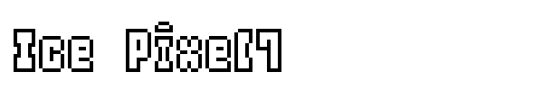 Ice Pixel7 font preview