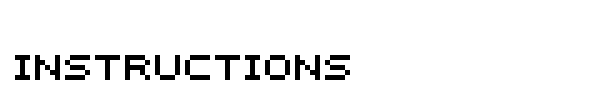Instructions font