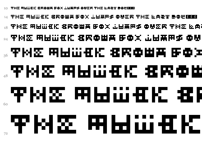 InvadeMytye font waterfall