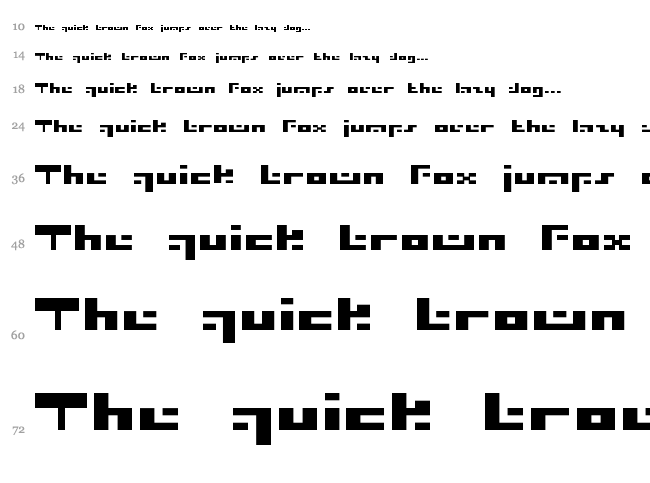 Irresistor font waterfall