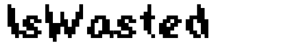 IsWasted font preview