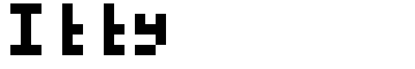 Itty font