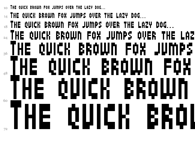 Jamboree font waterfall