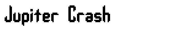 Jupiter Crash font