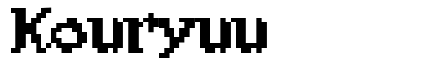 Kouryuu font