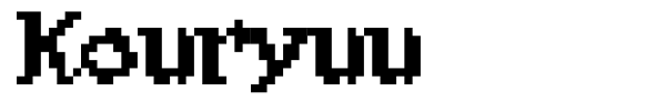 Kouryuu font preview