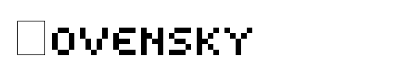 Kovensky font