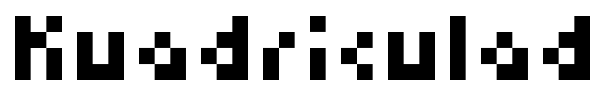 Kuadriculado font