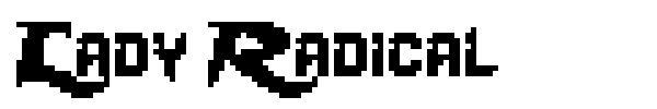 Lady Radical font