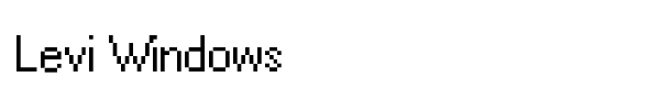 Levi Windows font