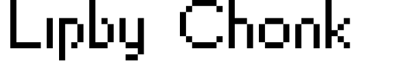 Lipby Chonk font preview