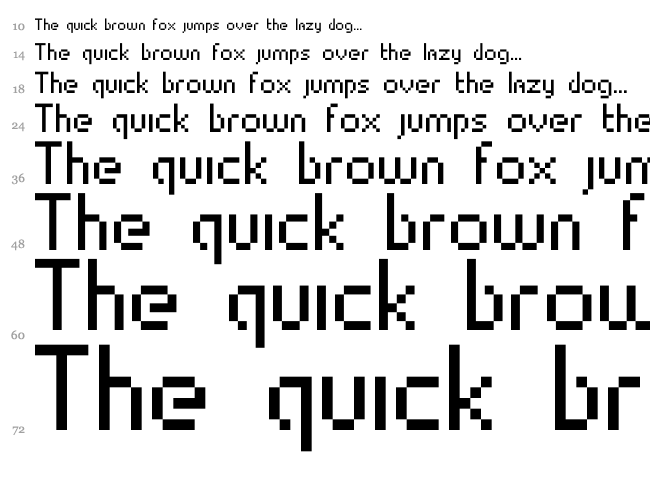 Lipby Chonk font waterfall