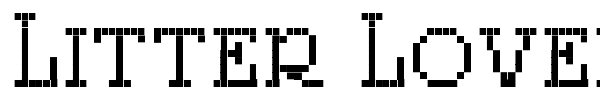 Litter Lover font