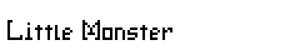 Little Monster font