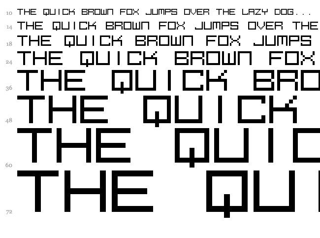 M39 Squarefuture font waterfall