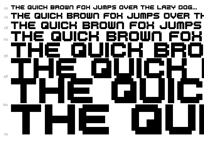 M41 Lovebit font waterfall