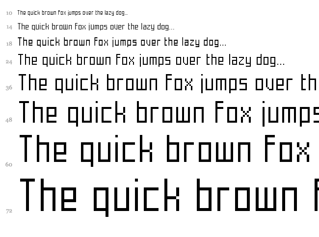 Mecha font waterfall