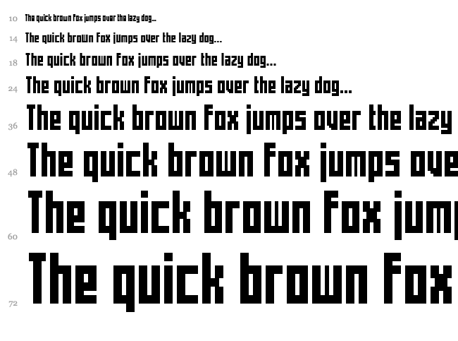 Mecha font waterfall