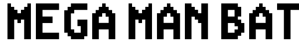 Mega Man Battle Network font