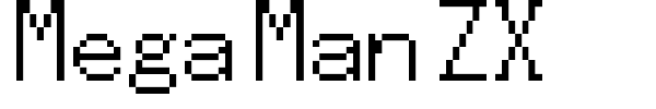 Mega Man ZX font