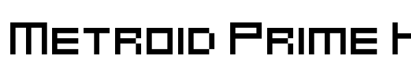 Metroid Prime Hunters font