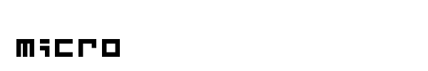 Micro font