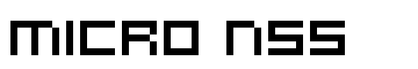 Micro N55 font