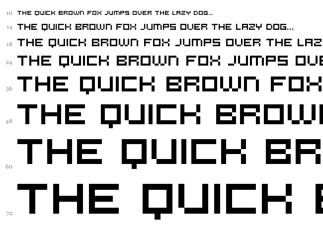 Micro N55 font waterfall