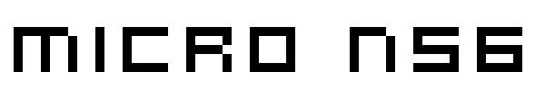 Micro N56 font
