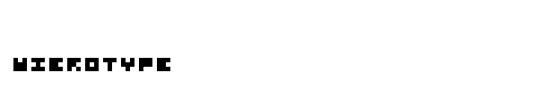 Microtype font