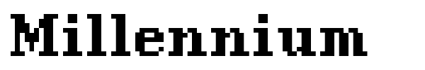 Millennium font preview