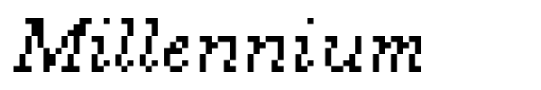 Millennium font preview