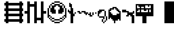 Minecraft 1.0 font