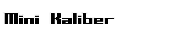 Mini Kaliber font