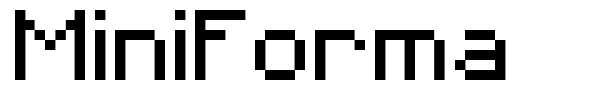 MiniForma font