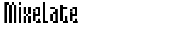 Mixelate font