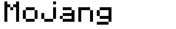 Mojang font