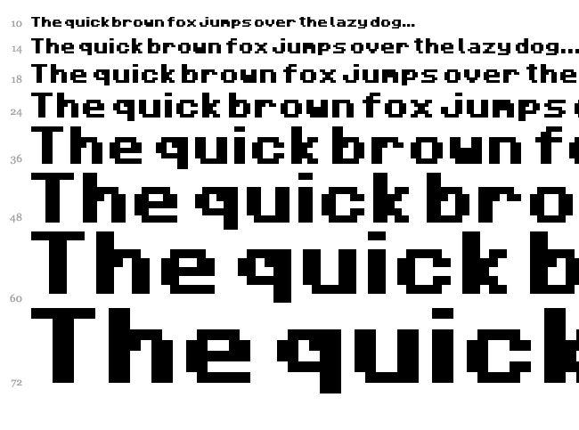 Mojang font waterfall