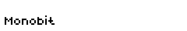 Monobit font