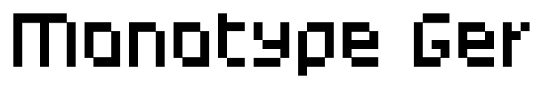 Monotype Gerhilt font preview