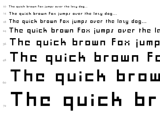 Moonracer font waterfall
