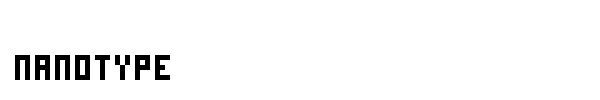 Nanotype font