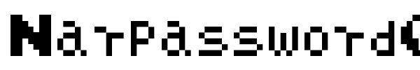 Narpassword00000 font