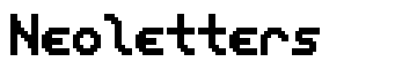 Neoletters font