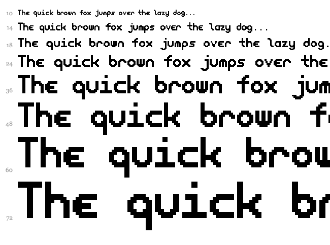 Neoletters font waterfall